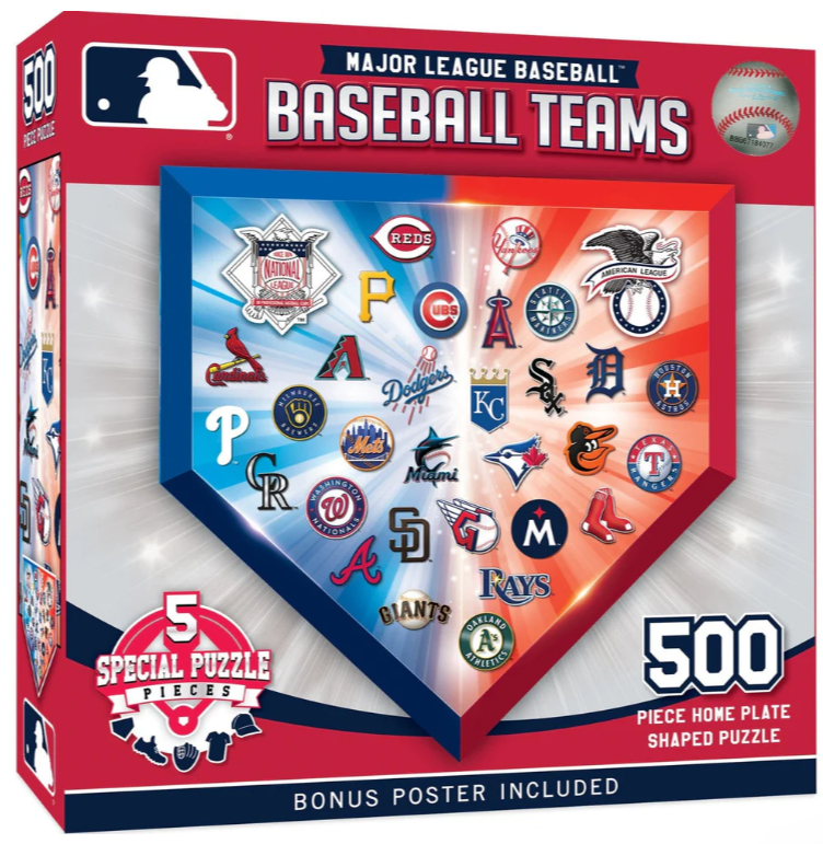 MLB Baseball Teams Home Plate  500 Pc