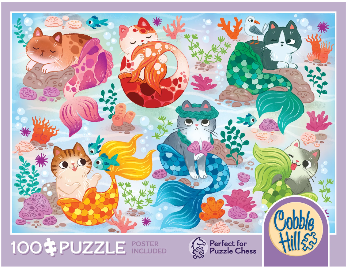 Mercats 100 pc 8+ Puzzle Chess /competition
