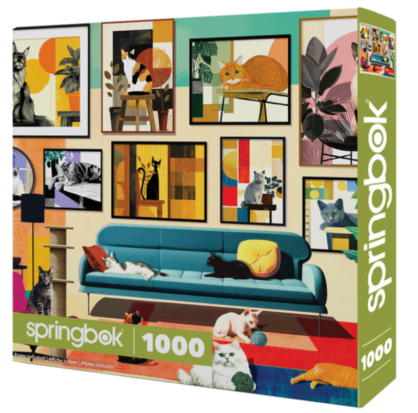 Mid-Century Cats  1000 pc
