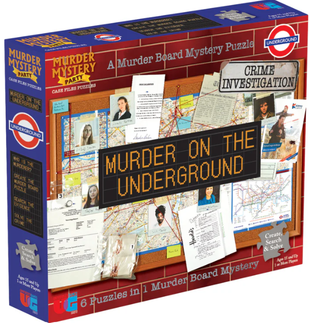Murder On The Underground Case Files And Puzzles 750 Pc, 5 X 50 Pc 15+