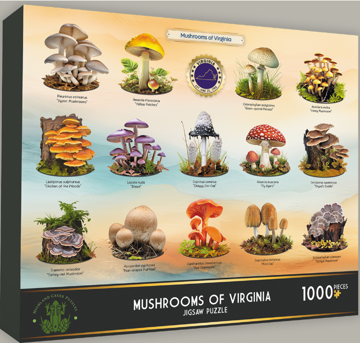 Mushrooms of Virginia 1000 pc