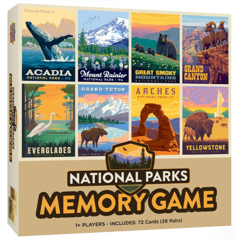 National Parks Memory Game 1+ players age 6+