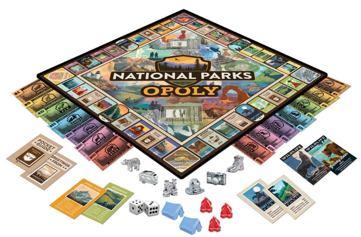 National Parks Opoly Game 2-6 players 8+