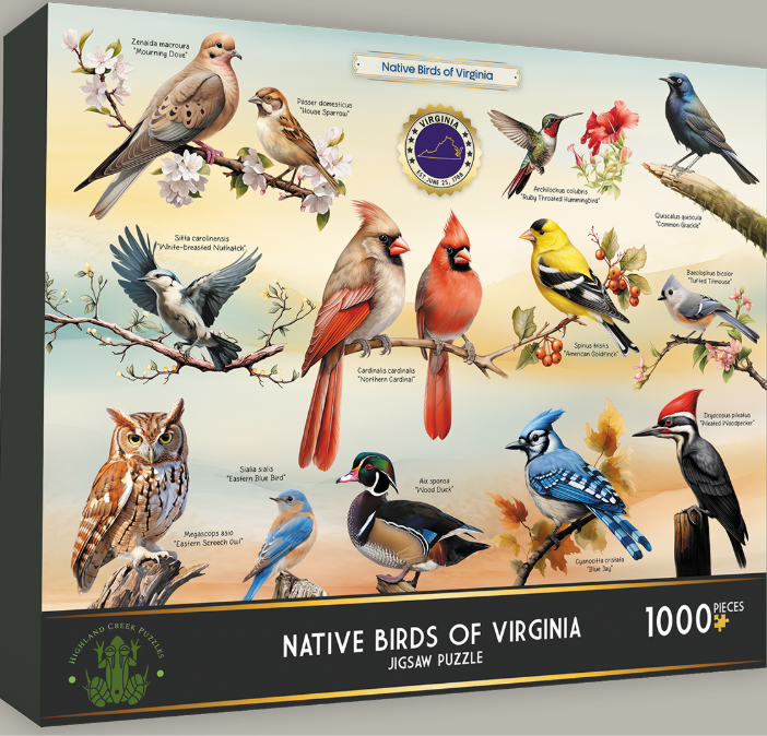 Native Birds of Virginia 1000 pc