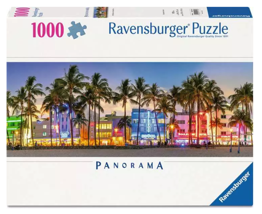 Night Glow On The Ocean Drive 1000 pc Pano