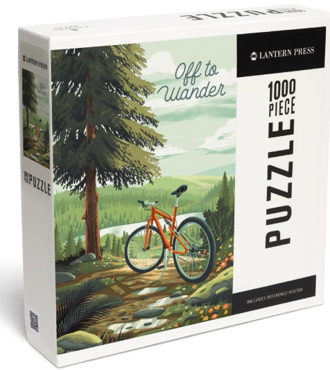 Off to Wander - Cycling With Hills - Evergreens - Get Outside Series 1000 Pc