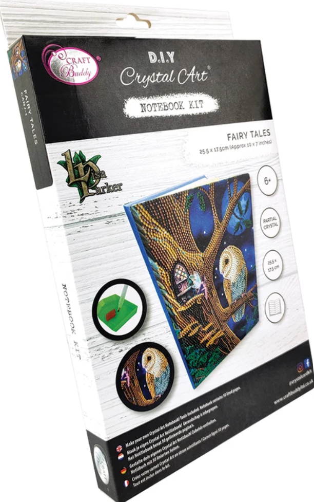 Crystal Art Owl & Fairy Tree Notebook Kit 8+