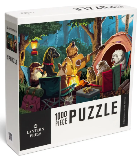 Pack Life - Dogs Around Campfire - Outdoor Living Series 1000 pc