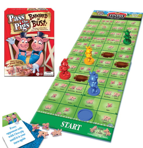 Pass The Pigs: Barnyard or Bust! game 7+ 2-4 players