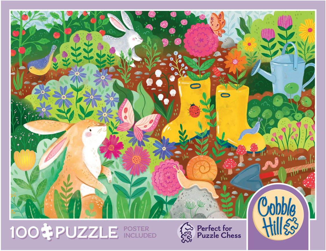 Rabbit Garden 100 pc 8+ Puzzle Chess /competition
