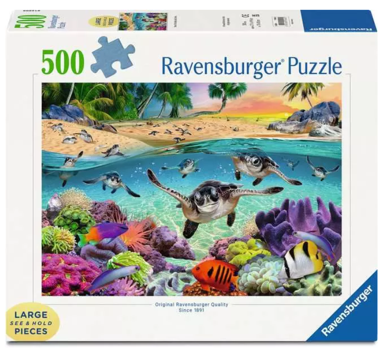 Race Of The Baby Sea Turtles 500 Pc Lg