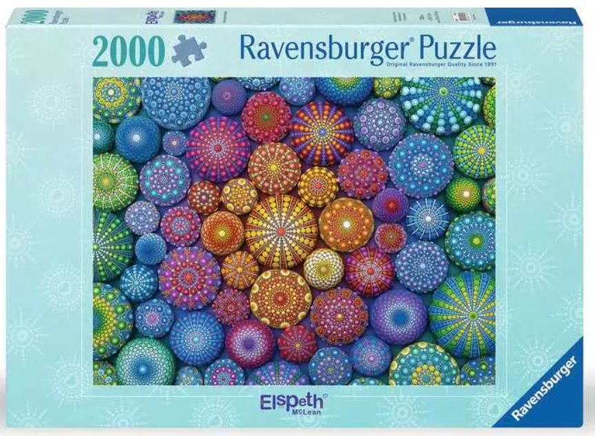 Radiating Rainbow Mandalas 2000 pc