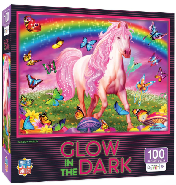 Rainbow World Glow in the Dark 100 Pc 6+