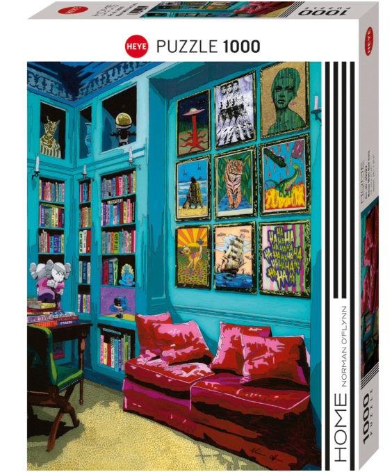 Room With Red Sofa 1000 Pc