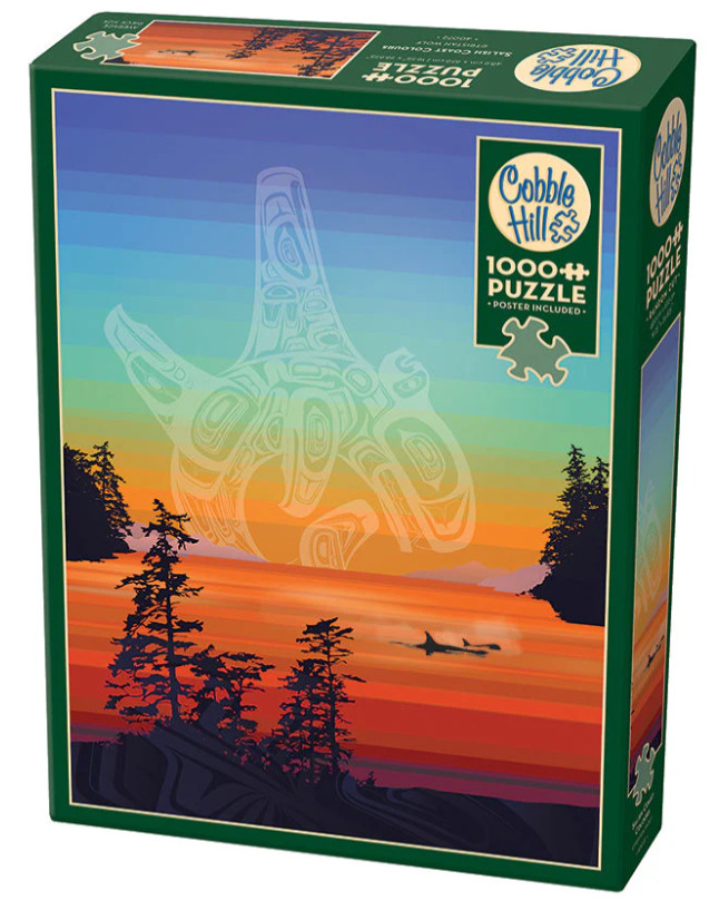 Salish Coast Colours: Orca Rubbing Beach 1000 Pc