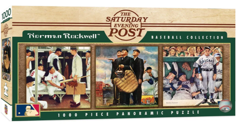 Saturday Evening Post Rockwell Cooperstown 1000 Pc Pano
