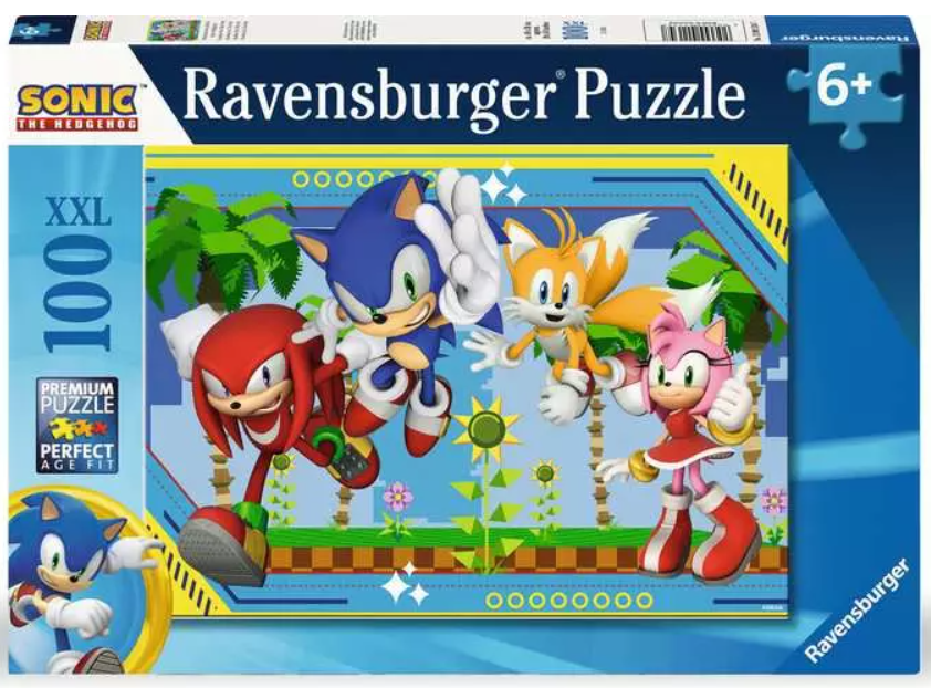 Sonic the Hedgehog, Knuckles, Sonic, Tails, Amy 100 pc 6+
