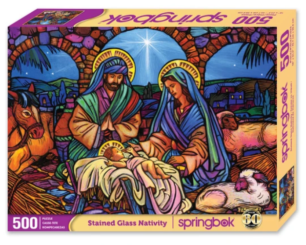 Stained Glass Nativity 500 pc