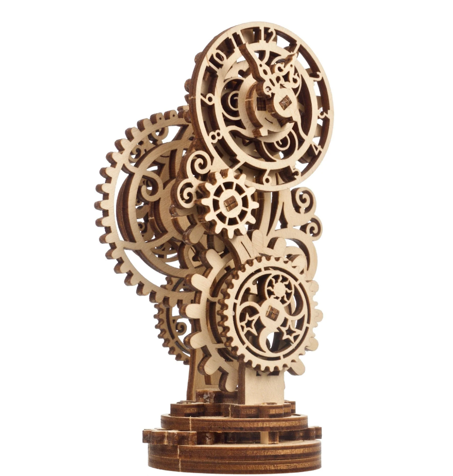 Steampunk Clock 2.0 Mechanical Wood 3d puzzles 8+ 40pc easy