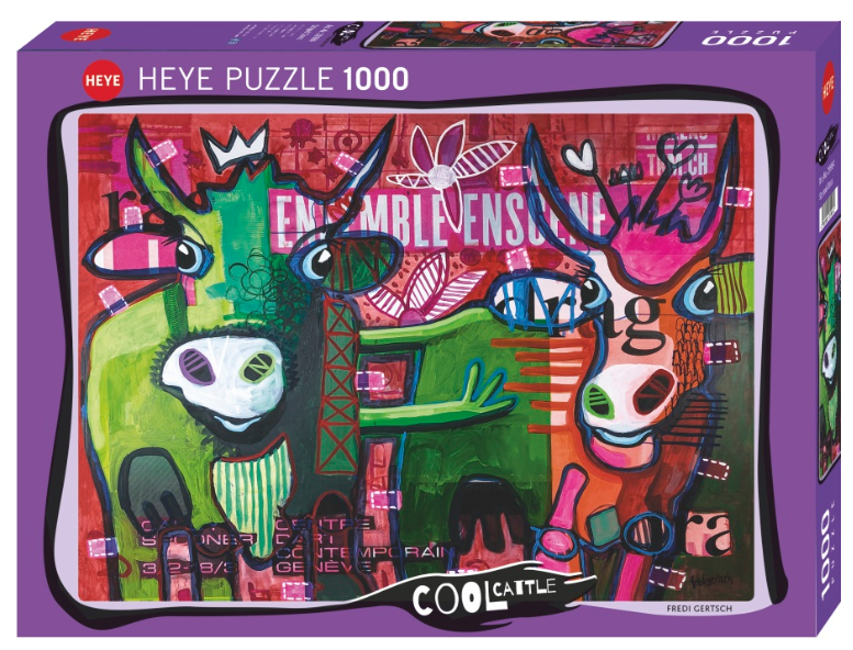 Striped Cows 1000 pc