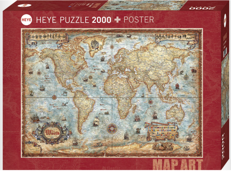 The World, Map Art 2000 Pc