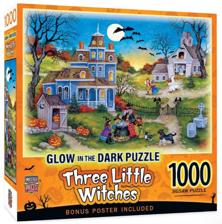 Three Little Witches Glow 1000 pc