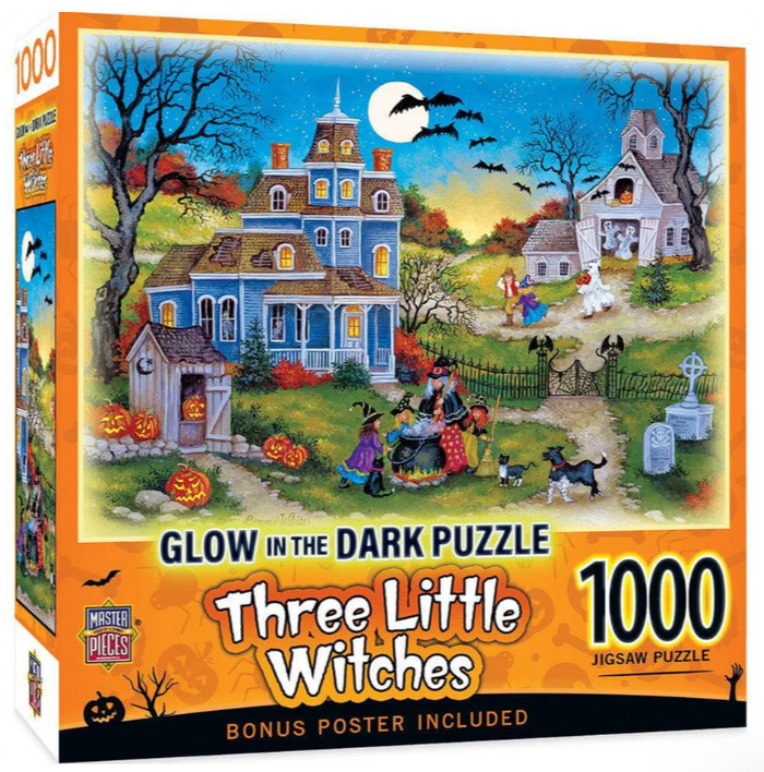 Three Little Witches Glow 1000 pc