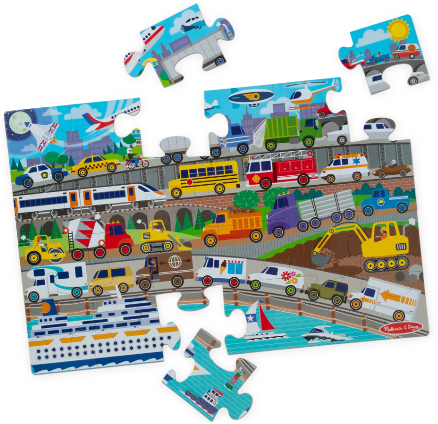 Traffic Jam 24 Pc floor