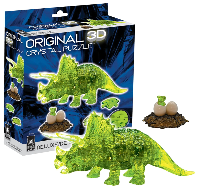 3D Crystal Triceratops 61 Pc 12+ Level 3