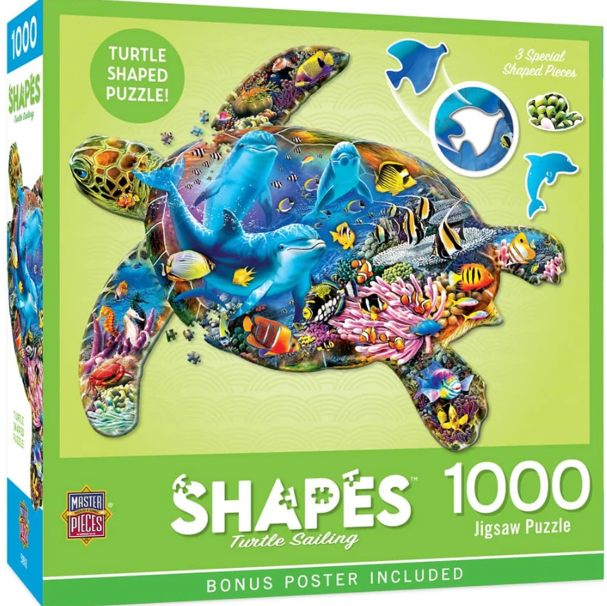 Turtle Sailing Shapes puzzle, 1000 pc