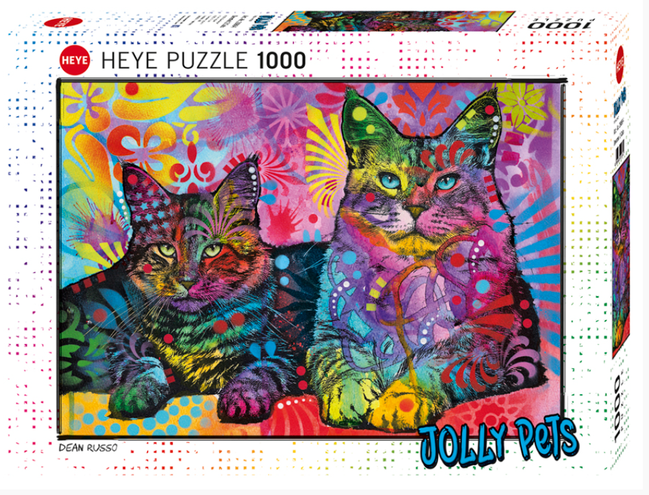 Two Devoted Cats 1000 Pc