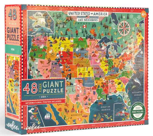 USA Map 48 pc giant floor 4+