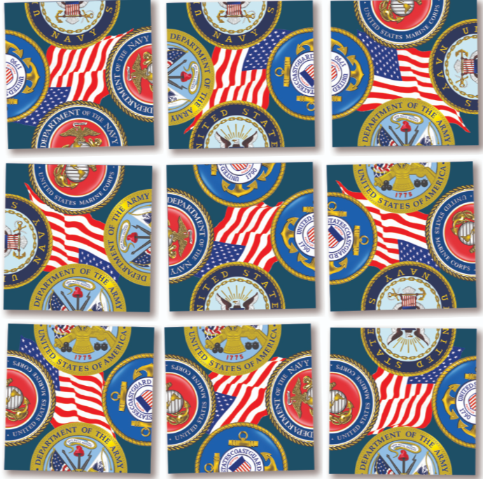 United States Armed Services Scramble Squares 4+