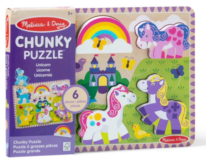 Unicorn Chunky Puzzle 9 Pc 2+