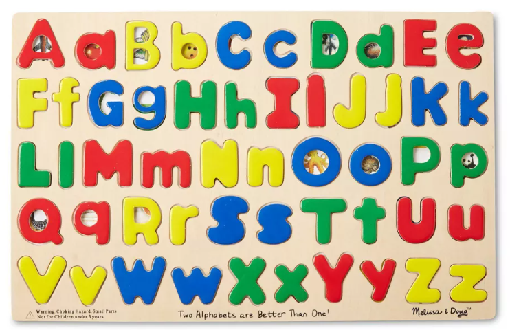 Upper & Lower Alpha 52 Pc Tray puzzle 4+