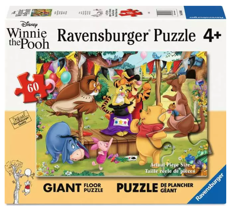 Winnie The Pooh Magic Show 60 Pc Floor 4+