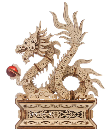 Wooden Dragon 3D Wood Mechanical 14+
