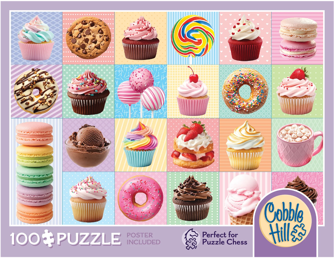 Yum Yums 100 pc 8+ Puzzle Chess /competition