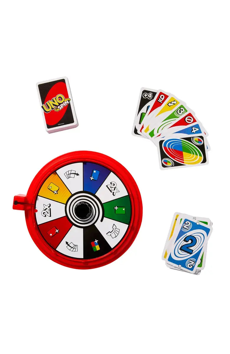 Uno Spin Card Game for Kids & Adults 7+ 2-10 players