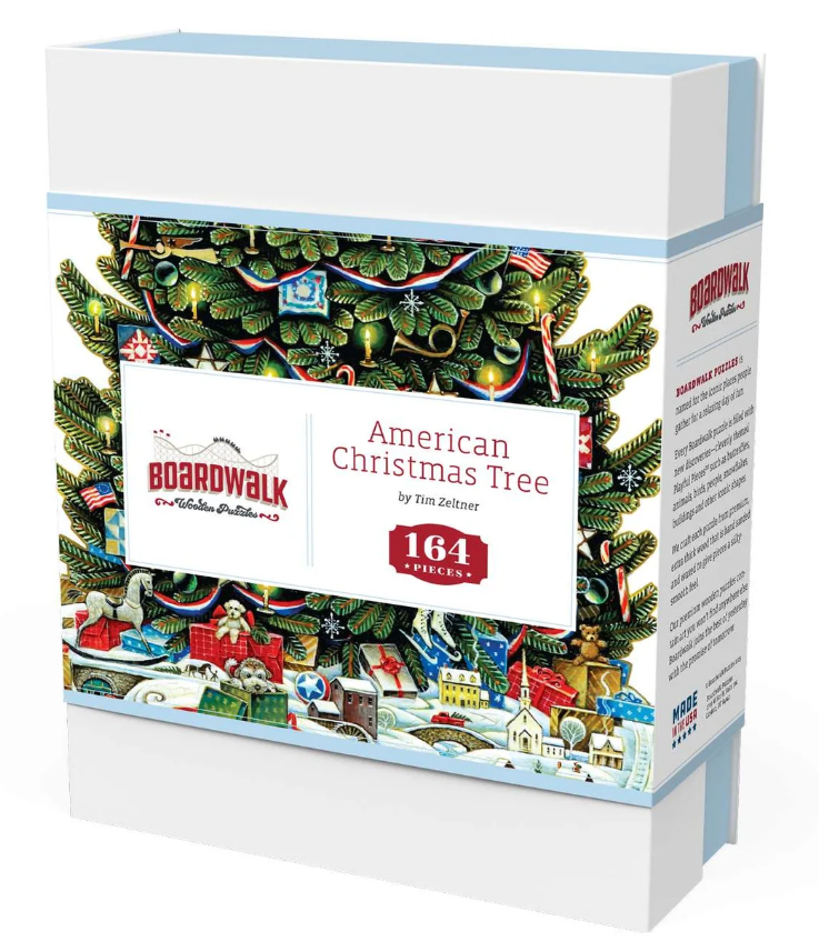 American Christmas Tree 164pc Wooden Puzzle