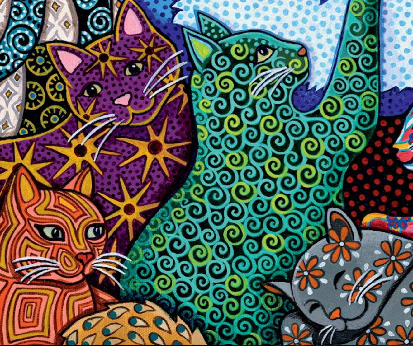 Cat Lady 1000 pc Velvet-Touch