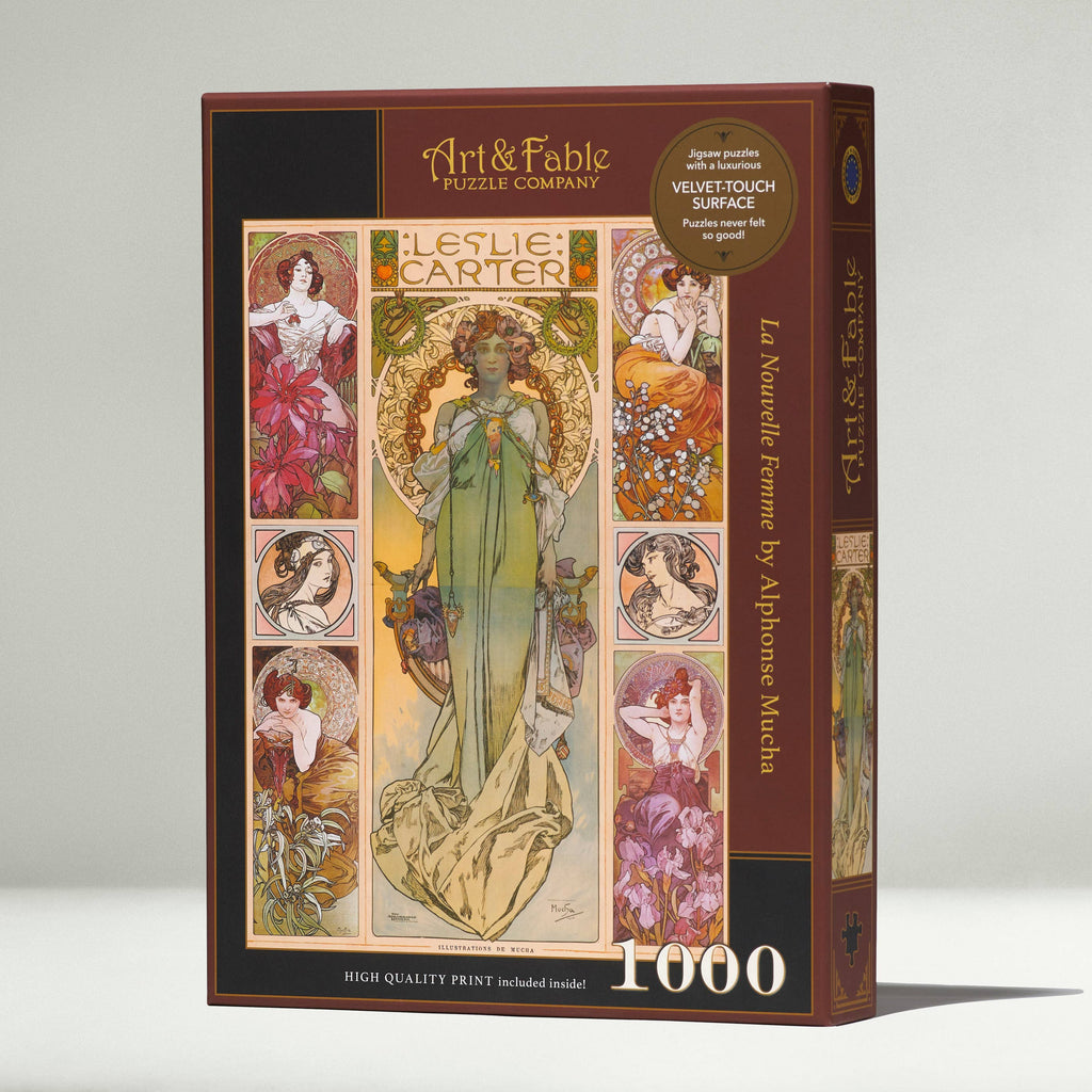La Nouvelle Femme (A. Mucha) 1000 pc Velvet-Touch