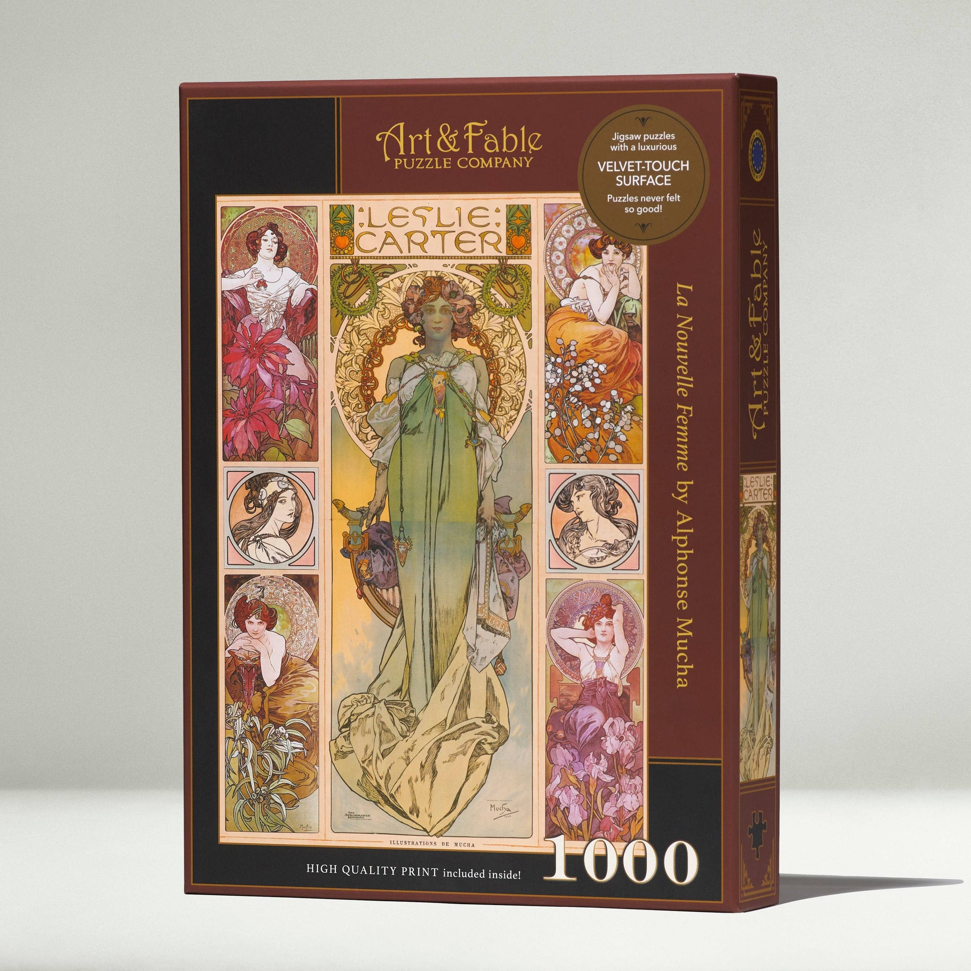 La Nouvelle Femme (A. Mucha) 1000 pc Velvet-Touch