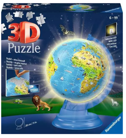 3D Children's Globe night 180 pc puzzle