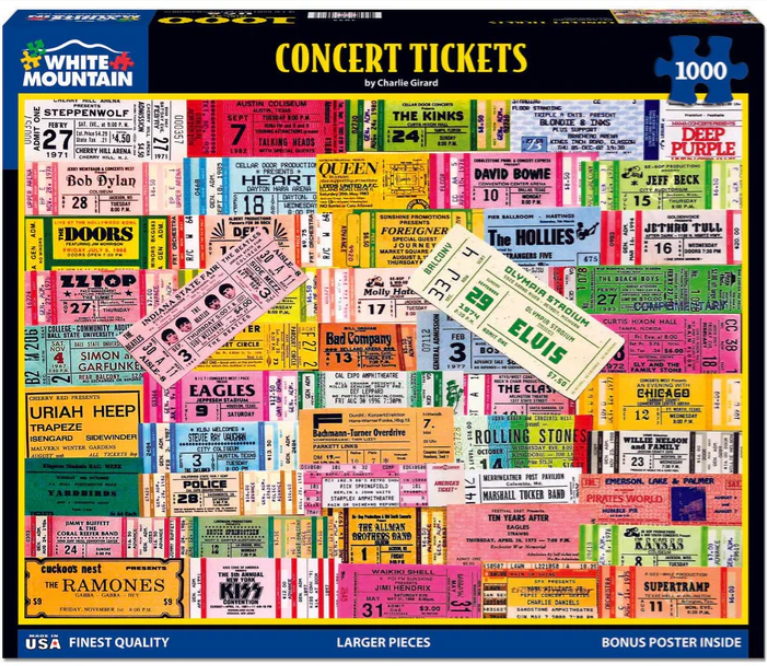 Concert Tickets 1000 Pcs