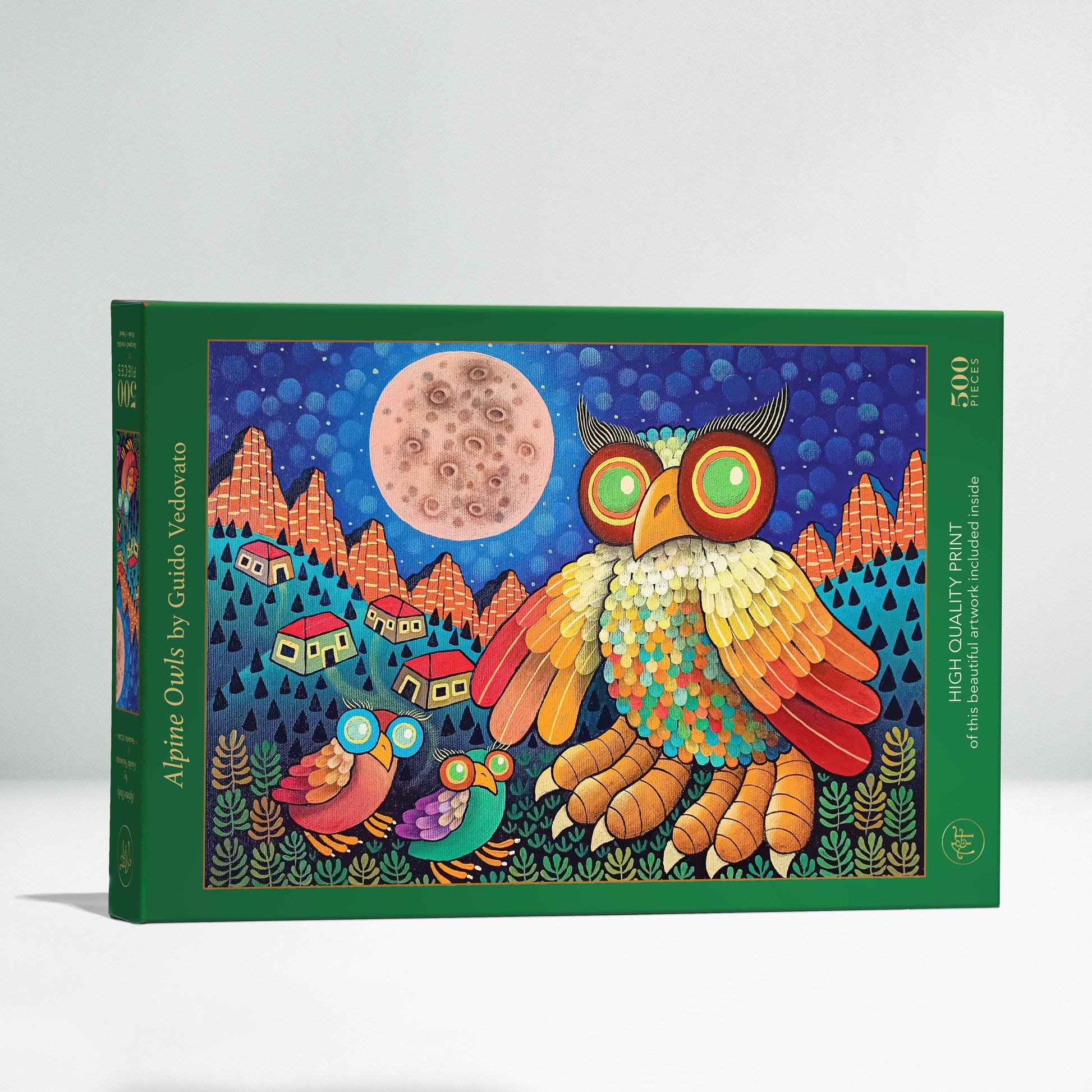 Alpine Owls 500 pc Velvet-Touch