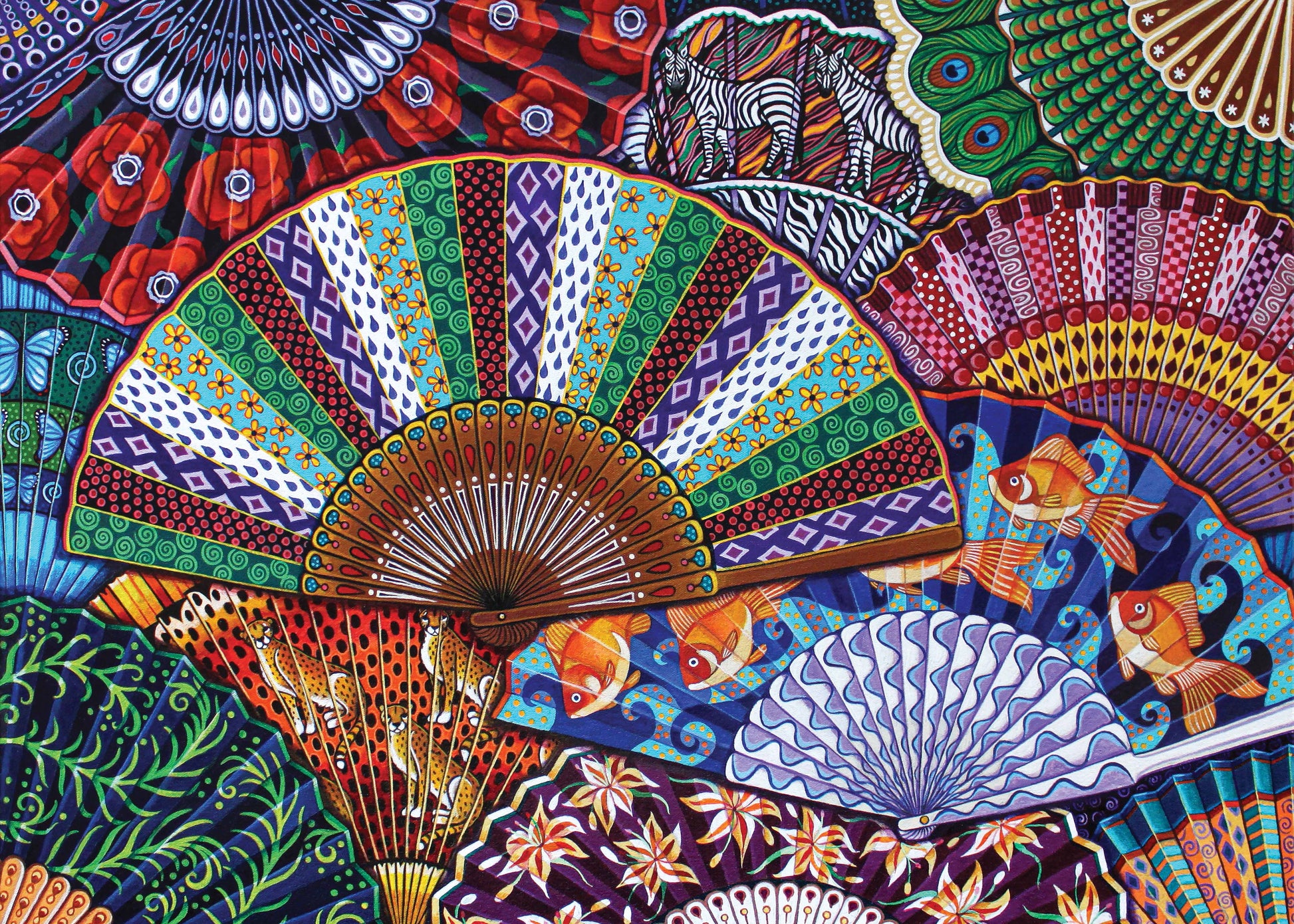 Abanicos 500 pc Velvet-Touch