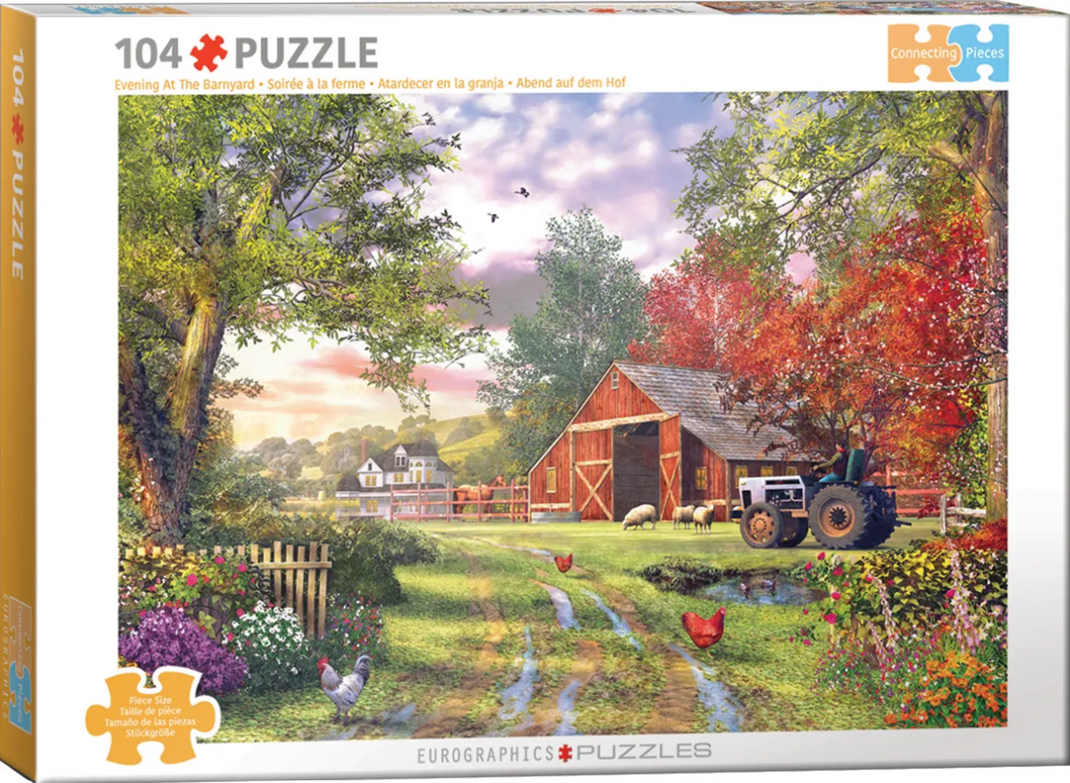 Evening at the Barnyard 104 pc Large