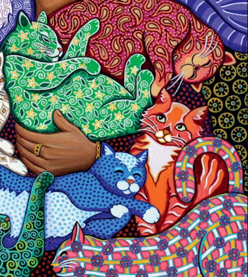 Cat Lady 1000 pc Velvet-Touch