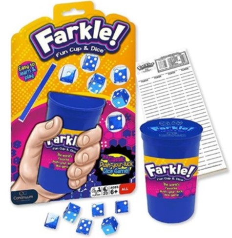 Farkle Fun Cup & Dice 6+ 2 Or More Players